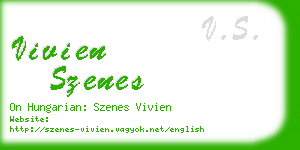 vivien szenes business card